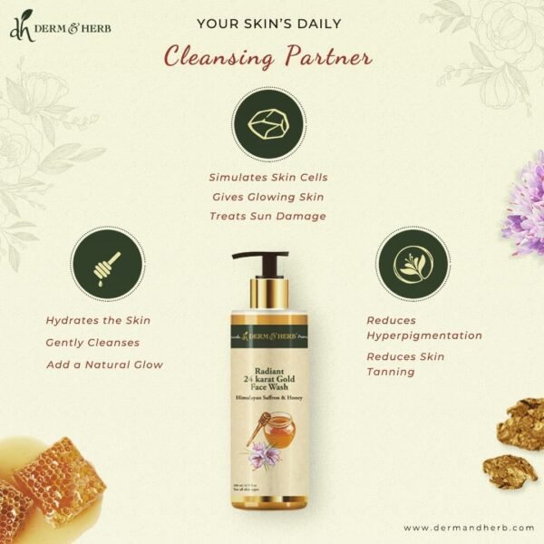 Radiant 24k Gold Foaming Face wash - Image 2